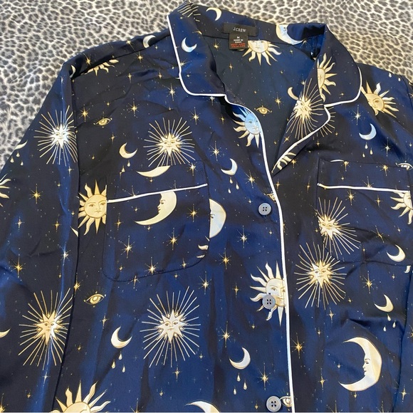 Easy-luxe eco long-sleeve pajama set in twinkling sky print sun moon size medium - Picture 8 of 12